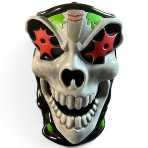 Monster Jam Grave Digger Skull Mug Light Up Eyes Purple Black Souvenir Stein